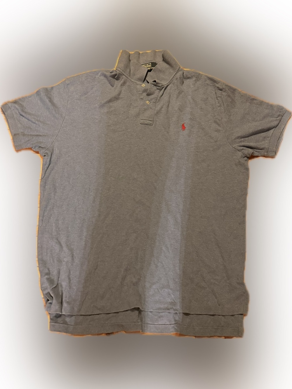 Ralph Lauren Gray Polo with Red Pony
